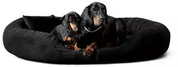 Tierlando Orthop&auml;disches Hundebett Sammy VISCO High-Tech-Velours L XXXXL Gr&ouml;&szlig;e: 140x105cm Farbe: 03 Schwarz
