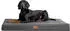 Tierlando ® OSCAR VISCO Orthopädische Hundematratze Kunstleder Velours Hundebett schwarz/ graphit 1,5 m, 11 cm, 1 m