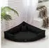Tierlando TRIVIA orthopädisches Hundebett schwarz 1 m 25 cm 1 m