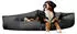 Tierlando TRIVIA Eckhundebett Polyester schwarz/ graphit 1 m 25 cm 1 m