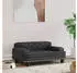 vidaXL Dog Bed Faux Leather 70x45x30 cm Black (171889)