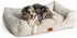 Freudentier Orthopädisches Hundebett aus stilvollem Cord creme