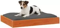 vidaXL Hundebett Wachsbraun 72 x 54 x 9 cm Massivholz Kiefer