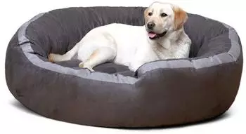 Tierlando LANA Hundebett Hundesofa M L XL Velours MEGA DICK SUPERWEICH Gr&ouml;&szlig;e: 80x70cm Farbe: 02 Graphit