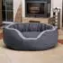 Tierlando LANA Hundebett Hundesofa M L XL Velours MEGA DICK SUPERWEICH Größe: 80x70cm Farbe: 02 Graphit