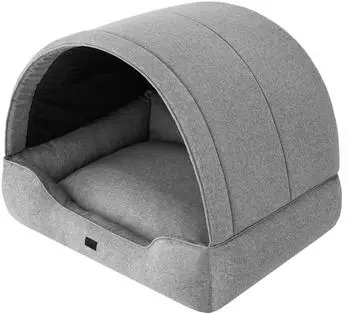 HobbyDog Prompter 2-in-1 Haustierbett Inari-Bezug, grau, 60x47cm