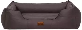 HobbyDog Comfort Hundebett wasserabweisend, dunkelbraun, L 65×50cm (CORCBR1)