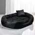 Tierlando Hundebett PHILIP VIP Kunstleder Velours 110 140 170cm XL XXL XXXL schwarz 1,1 m 25 cm 80 cm