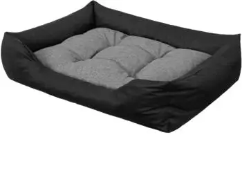 Pillowprim Puffy Haustierbett Leinenoptik, erhöhte Ränder, S 67x54cm (Puffy)