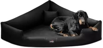 Tierlando TRIVIA Orthopädisches Eckhundebett schwarz 80 cm 25 cm 80 cm