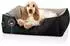 BedDog LUPI Hundebett schwarz/beige, S, 55x40cm (LUPI-S-NAMIB-BLACK)