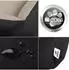 BedDog LUPI Hundebett schwarz/beige, S, 55x40cm (LUPI-S-NAMIB-BLACK)
