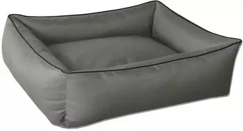 BedDog MAX Hundebett mit Rand, abnehmbarer Bezug, grau, XXL (MAXU-XXL-ROCK)