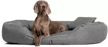 Tierlando Sammy orthop&auml;disches Hundebett, Polyester, dunkelgrau meliert, 140x105cm