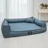 Tierlando Gustav Scandi Chic orthopädisches Hundebett, blau, 130x100cm (GUSX-XX)