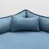 Tierlando Gustav Scandi Chic orthopädisches Hundebett, blau, 130x100cm (GUSX-XX)