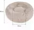 Intirilife Plüsch Haustierbett rundes Kissen, beige, 60cm (IL-100462)