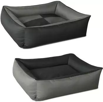BedDog MAX Quattro Hundebett 2in1 Cordura, grau-anthrazit, M (MAXQ-M-ROCK-FLOW)