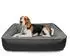 BedDog MAX Quattro Hundebett 2in1 Cordura, grau-anthrazit, M (MAXQ-M-ROCK-FLOW)
