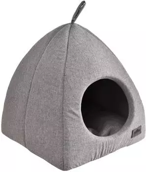 Dehner Lovely Katzenh&ouml;hle "Einkehr", grau, Polyester, 40x40x42cm (4372975)