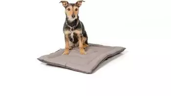 Wallace & Jones Shepherd Wendedecke für Hunde, gepolstert, hellgrau/dunkelgrau, 60x45cm