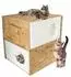 QLS Katzenhaus aus Styropor, wetterfest, 43x41cm