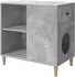 vidaXL Katzenhaus Holzwerkstoff, betongrau, 72x42,5x70cm (8000683)