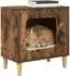 vidaXL Katzenhaus Holzwerkstoff räuchereiche 51x30x52cm