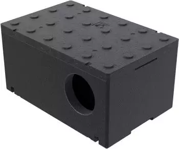 QLS Katzenhaus aus Styropor, isoliert, schwarz, 60x40cm (11113)