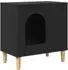 vidaXL Katzenhaus schwarz 51x30x52cm Holzwerkstoff (8000663)