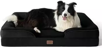 Bedsure Orthop&auml;disches Hundebett 89x63x17cm, schwarz