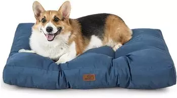 Bedsure Hundekissen waschbar 76x50x10cm dunkelblau