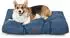 Bedsure Hundekissen waschbar 76x50x10cm dunkelblau