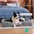 Bedsure Orthopädisches Hundesofa 97x71cm, grau, Kistenschaum, waschbar