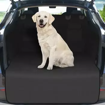LuxusKollektion Kofferraumschutzdecke Hund universal 185x105cm, wasserdicht, schwarz