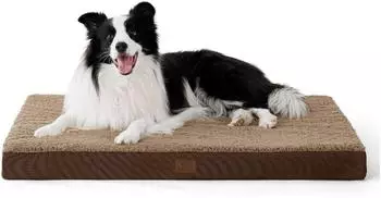 LuxusKollektion Orthop&auml;disches Hundebett L, 91x69x8cm, braun, waschbar