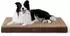 LuxusKollektion Orthopädisches Hundebett L, 91x69x8cm, braun, waschbar