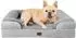 LuxusKollektion Orthopädisches Hundebett Memory Foam, grau, 89x56cm
