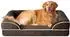 LuxusKollektion Orthopädisches Hundebett Memory Foam, XL 112x81cm, braun, wasserdicht
