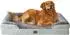 LuxusKollektion Orthopädisches Hundebett XL Memory Foam, 112x81cm, grüngrau