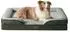 Bedsure Orthopädisches Hundebett 97x71cm Kistenschaum, tannengrün