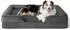 LuxusKollektion Orthopädisches Hundebett 106x80cm, dunkelgrau, rutschfest