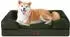 LuxusKollektion Orthopädisches Hundebett Memory Foam, dunkelgrün, 89x56cm