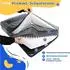 LuxusKollektion Orthopädisches Hundebett XXL, grau, 121x76x18cm, erhöhte Ränder