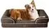 LuxusKollektion Orthopädisches Hundebett Memory Foam, 104x69cm, braun