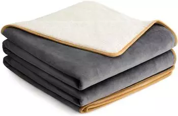 LuxusKollektion Hundedecke Sherpa Fleece wasserdicht grau XXL 152x203cm