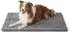 LuxusKollektion Hundematte Sherpa-Plüsch 104x69cm, waschbar, grau