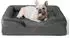 LuxusKollektion Orthopädisches Hundebett 71x58cm, dunkelgrau