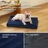 LuxusKollektion Orthopädisches Hundebett, waschbar, navyblau, 76x51x8cm
