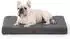 LuxusKollektion Orthopädisches Hundebett, klein, dunkelgrau, 76x51x8cm